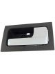 Dorman Interior Door Handle Front Rear Right Chrome Lever Grey Housing