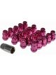 Dorman Lug Nuts Conical Pink Chrome Seat 12mm x 1.50 19mm Pack of 20