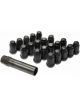 Dorman Lug Nuts Conical Matte Black 1/2-20 19mm or 21mm Pack of 20