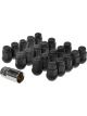 Dorman Lug Nuts Conical Matte Black Seat Bulge 12mm x 1.50 Pack of 20