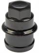 Dorman Lug Nut Covers Plastic Black For Cadillac Chevy GMC Pack of 4