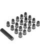Dorman Lug Nuts Conical Black Chrome Seat Bulge 12mm x 1.50 Pack of 20