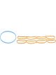 Dorman Intake Manifold Gaskets Kit Rubber 615-268 For Ford Lincoln