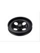 Dorman Power Steering Pulley Stock Serpentine 6 Groove Steel Black