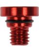 Dorman Lug Nut Cover Alum Red M8-1.25 For Racing Style Only Pack 5