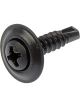 Dorman Screws Trim Head Style #8 Phillip Steel Black 0.750