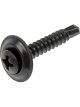 Dorman Screws Trim Head Style #8 Phillip Steel Black 1.000