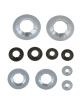 Dorman Push Nuts Round Assortment Steel Black Pack of 10