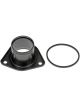 Dorman Water Neck and Thermostat Housing Stock Steel Black For Ford
