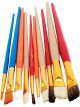 Performance Tool Paint Brushes Artist Assorted Size Bristles Pack of 10