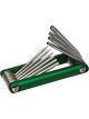 Performance Tool 10pcs Aluminium Folding Star Hex Key