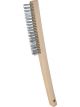 Performance Tool Wire Brush Steel Bristles Wood Handle 13.75
