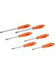 Performance Tool Screwdrivers 6pcs Heat Treated Steel Tips Pack of 6