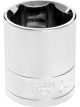 Performance Tool Socket 24mm Size Vanadium Steel Chrome 1/2