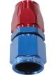 Aeroflow 200 / 570 PTFE Straight Hose End -4AN Blue/Red