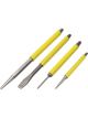 Performance Tool Punch & Chisel Set Steel Vinyl Covered Shanks Pack of 4