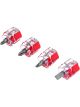 Performance Tool Mini Stubby Screwdriver Set Chrome Vanadium Pack of 4