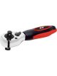 Performance Tool Dual Drive Ratchet Stubby Steel Chrome 3/8