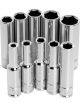 Performance Tool Socket Set SAE Deep Well Vanadium Steel 10pcs 6 Point
