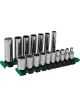 Performance Tool Socket Set 17pcs 1/4
