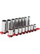 Performance Tool Socket set 16pcs 3/8