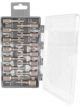 Performance Tool Nut Drivers SAE Metric 21pcs Steel Black Phosphate Set