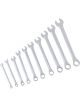 Performance Tool Wrenches Open End Box End Type SAE 10pcs Chrome Set