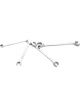 Performance Tool Wrenches Flare Nut Set SAE Chrome Steel Pack of 4