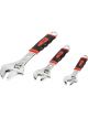 Performance Tool Wrenches Adjustable Chrome Vanadium Steel Pack of 3