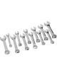 Performance Tool Wrenches Stubby Open End Box End SAE Metric 12pcs Set