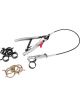 Performance Tool Hose Clamp Pliers Flex Head Design Steel Black Red
