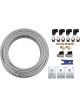 Performance Tool Air Compressor Hose Grip Clip 150 psi Nylon Gray 100ft.