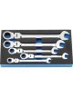 Draper Tools Metric Flexible Head Ratcheting Spanner Set EVA Foam 5pcs