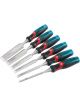 Draper Tools 40mm Soft Grip 'Pound Thru' Bevel Edge Wood Chisel Set 6pcs
