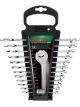 Toptul 12pcs 15 Offset Hi-Performance Combination Spanner Set SAE