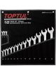 Toptul 16pcs 15 Offset Super-Torque Combination Spanner Set Metric