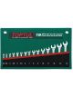 Toptul 15pcs 15 and 75 Double Open Spanner Set Metric