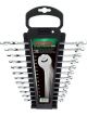 Toptul 12pcs 15 Offset Hi-Performance Combination Spanner Set Metric