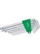 Toptul 7pcs Long Ball Point Hex Key Wrench Set