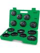 Toptul 14pcs Automotive Cup Type Oil Filter Wrench Set