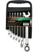 Toptul Reversible Ratchet Combination Spanner Set Metric 7pcs