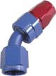 Aeroflow 200 Series PTFE 45 Degree Hose End -16AN Blue/Red