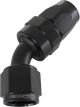 Aeroflow 200 Series PTFE 45 Degree Hose End -16AN Black