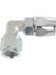 Aeroflow Zinc Coated Steel 90 Degree Hose End -4AN to -4AN