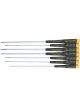 Wiha 7 Pieces Precision ESD Safe Long Slotted/Phillips Screwdriver Set