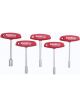 Wiha 5 Pieces Metric T-handle Nut Driver Set