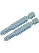 Wiha # 2 x 50mm PoziDriv Power Bit 2 Pack