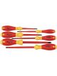 Wiha Insulated Slotted and Phillips Screwdriver Set - 6 Pieces