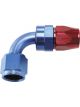 Aeroflow 200 Series PTFE 90 Degree Hose End -12AN Blue/Red
