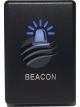 Lightforce Push Button Switch On/Off 12V Beacon Blue/White Illumination